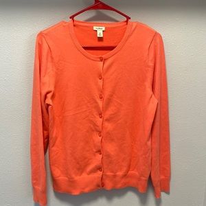 LL Bean Coral cardigan